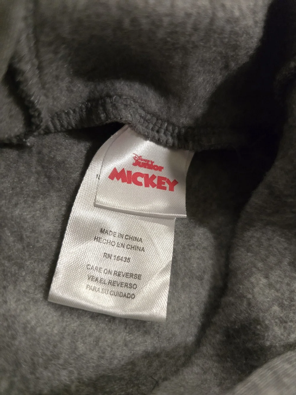 Disney Mickey Mouse Toddler 2 Piece Hoodie Jogger Set Gray Tie Dye Size 4